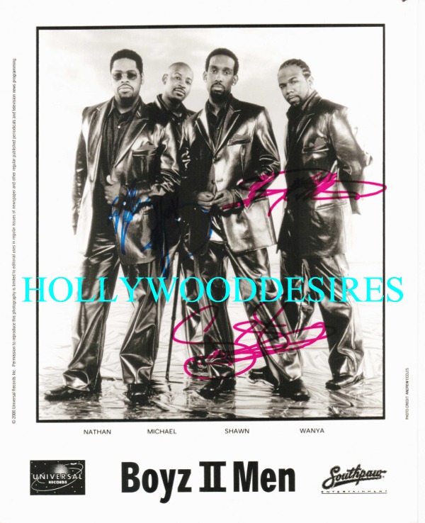 BOYZ TO MEN AUTOGRAPHED PHOTO, BOYZ TO MEN MUSIC, BOYZ TO MEN SIGNED PHOTO