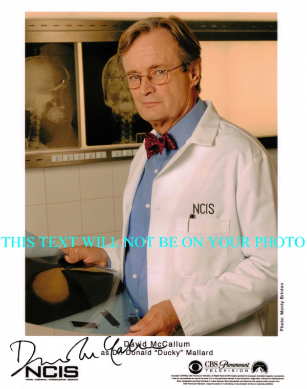 DAVID MCCALLUM SIGNED AUTOGRAPHED PHOTO NCIS