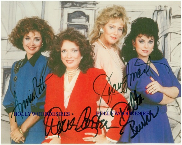 DESIGNING WOMEN CAST, DESIGNING WOMEN CAST AUTOGRAPHED PHOTO, DESIGNING WOMEN CAST AUTO