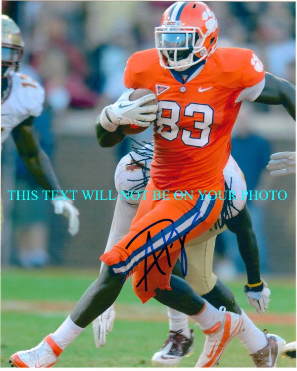 DWAYNE ALLEN CLEMSON AUTOGRAPHED PHOTO, DWAYNE ALLEN AUTO, DWAYNE ALLEN SIGNED PHOTO