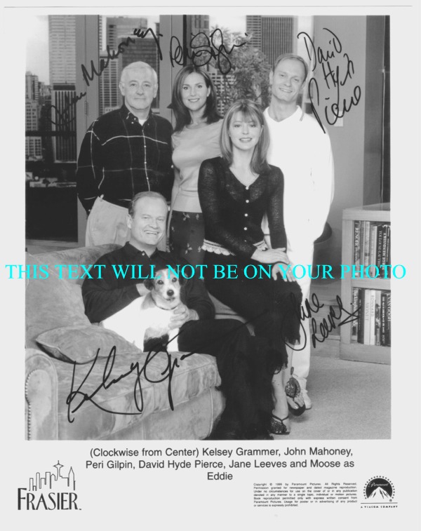 FRASIER CAST AUTOGRAPHED PHOTO, FRASIER AUTOS, FRASIER CAST SIGNED PICTURE