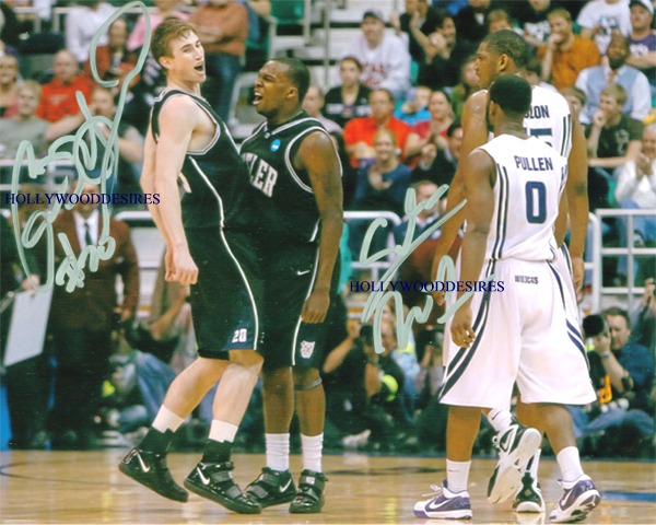 GORDON HAYWARD AND SHELVIN MACK BUTLER AUTOGRAPHED, GORDON HAYWARD SHELVIN MACK SIGNED PHOTO