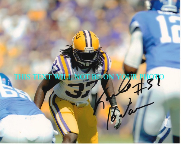 KARNELL HATCHER LSU SIGNED PHOTO, KARNELL HATCHER AUTOGRAPHED, KARNELL HATCHER AUTO