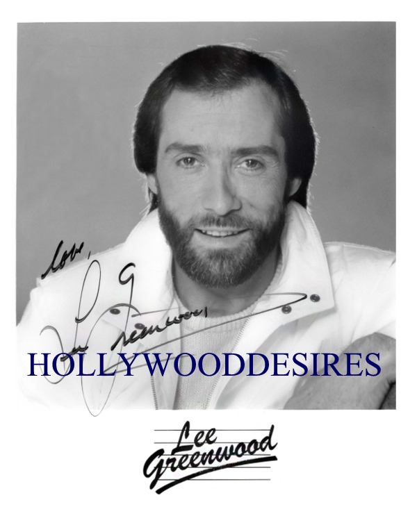 LEE GREENWOOD AUTOGRAPHED PHOTO, LEE GREENWOOD SIGNED, LEE GREENWOOD MUSIC ARTIST