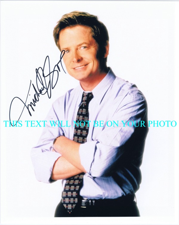 MICHAEL J FOX AUTOGRAPHED PHOTO, MICHAEL J FOX SIGNED, MICHAEL J FOX AUTO