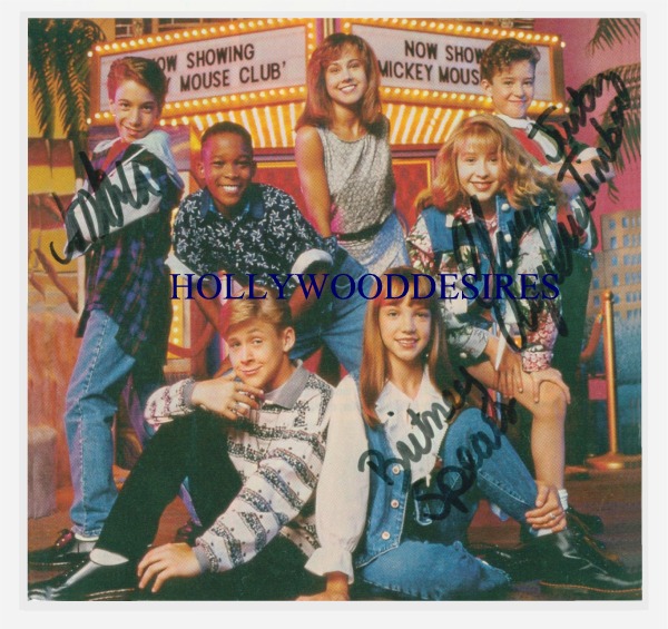 MICKEY MOUSE CLUB CAST AUTOS, MICKEY MOUSE CLUB SIGNED PHOTO, MCIKEY MOUSE CLUB AUTOGRAPHED