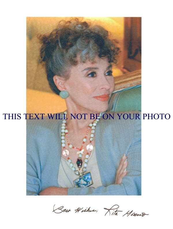 RITA MORENO AUTOGRAPHED PHOTO, RITA MORENO SIGNED, RITA MORENO AUTO