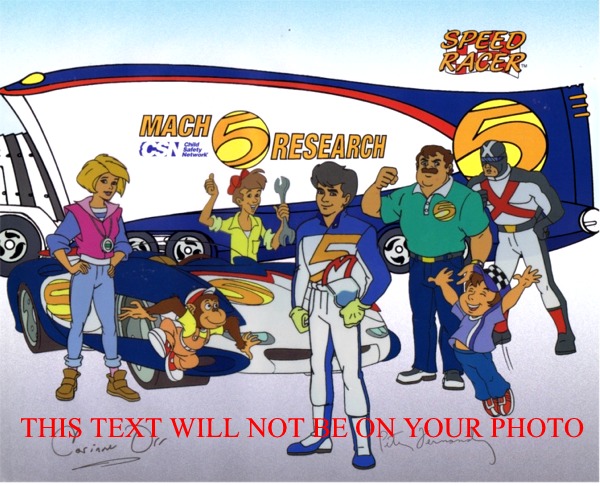 SPEED RACER AUTOGRAPHED PHOTO, SPEED RACER SIGNED, SPEED RACER AUTOS