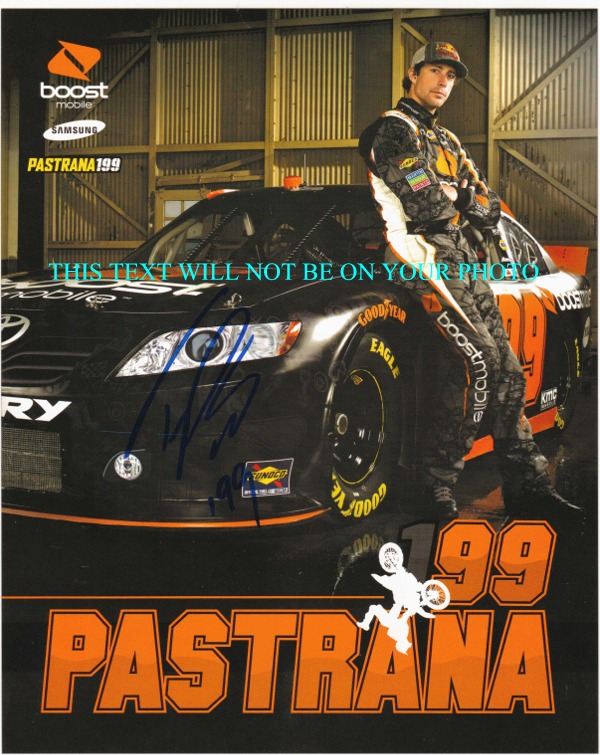 TRAVIS PASTRANA AUTOGRAPHED PHOTO, TRAVIS PASTRANA  SIGNED, TRAVIS PASTRANA AUTO