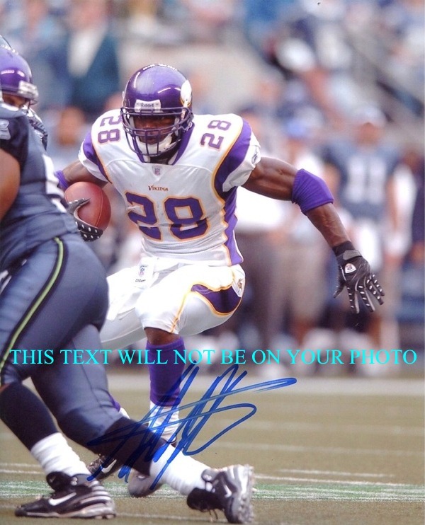ADRIAN PETERSON VIKINGS AUTOGRAPHED PHOTO, ADRIAN PETERSON NFL AUTO, ADRIAN PETERSON SIGNED PHOTO