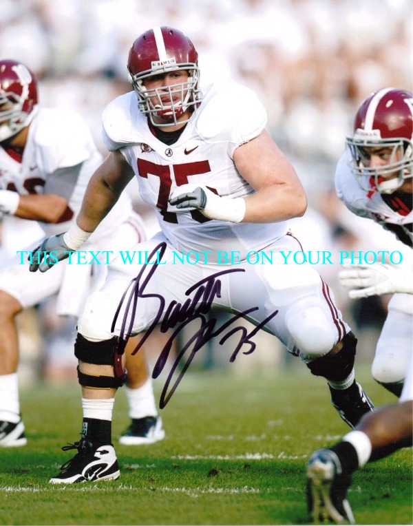 BARRETT JONES ALABAMA AUTOGRAPHED PHOTO, BARRETT JONES SIGNED, BARRETT JONES AUTO