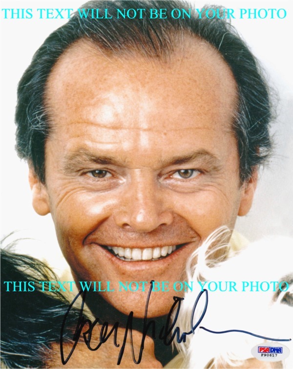 JACK NICHOLSON  AUTOGRAPHED PHOTO, JACK NICHOLSON SIGNED, JACK NICHOLSON AUTO