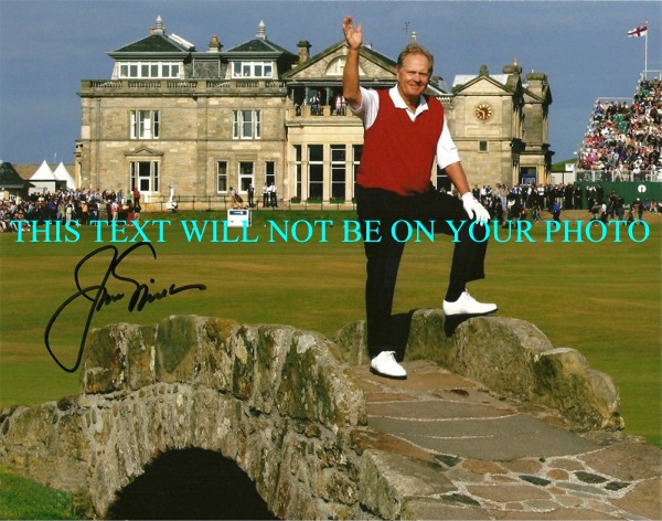JACK NICKLAUS AUTOGRAPHED PHOTO, JACK NICKLAUS SIGNED PHOTO, JACK NICKLAUS AUTO