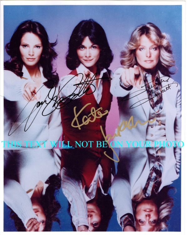 CHARLIES ANGELS 3 AUTOGRAPHED PHOTO, CHARLIES ANGELS SIGNED PICTURE