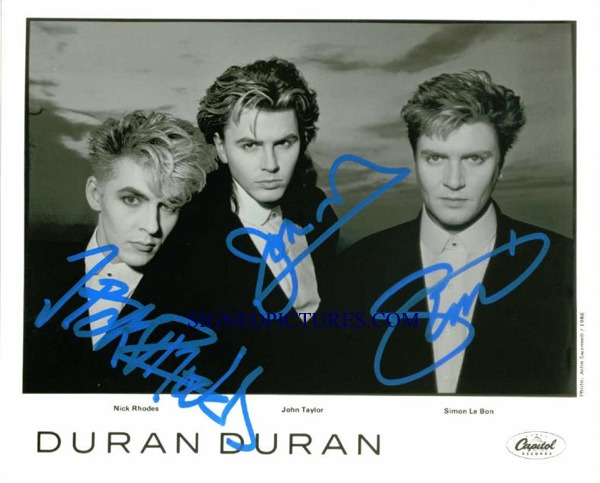 DURAN DURAN SIGNED 8x10 PHOTO