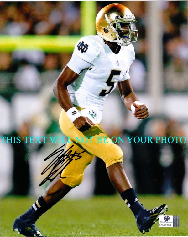 EVERETT GOLSON NOTRE DAME AUTOGRAPHED PHOTO, EVERETT GOLSON SIGNED, EVERETT GOLSON AUTO