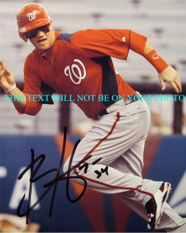 BRYCE HARPER AUTOGRAPHED PHOTO, BRYCE HARPER SIGNED, BRYCE HARPER AUTO