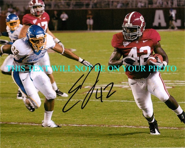 EDDIE LACY SIGNED PHOTO, EDDIE LACY AUTOGRAPHED PICTURE, EDDIE LACY AUTO, EDDIE LACY ALABAMA