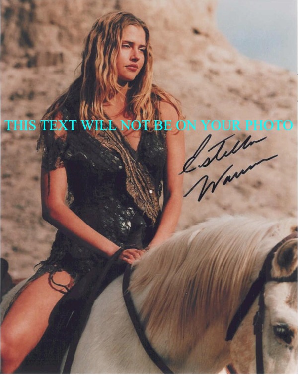 ESTELLA WARREN AUTOGRAPHED PHOTO, ESTELLA WARREN SIGNED, ESTELLA WARREN ATUO