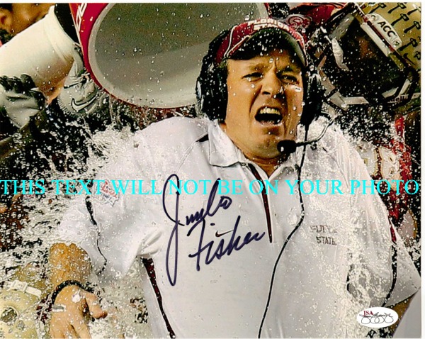 JIMBO FISHER FSU AUTOGRAPHED PHOTO, JIMBO FISHER SIGNED, JIMBO FISHER AUTO