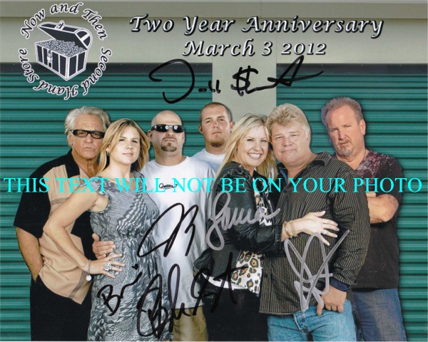STORAGE WARS CAST 2 AUTOGRAPHED PHOTO, STORAGE WARS CAST SIGNED, STORAGE WARS CAST AUTOS