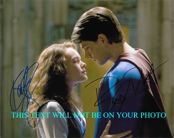 SUPERMAN RETURNS CAST BRANDON ROUTH AND KATE BOSWORTH AUTOGRAPHED PHOTO