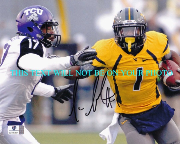 TAVON AUSTIN WEST VIRGINIA SIGNED PHOTO, TAVON AUSTIN AUTOGRAPHED PICTURE, TAVON AUSTIN AUTO