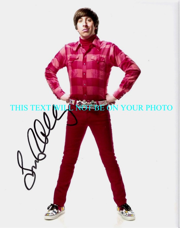 SIMON HELBERG THE BIG BANG THEORY SIGNED PHOTO, SIMON HELBERG AUTOGRAPHED PICTURE