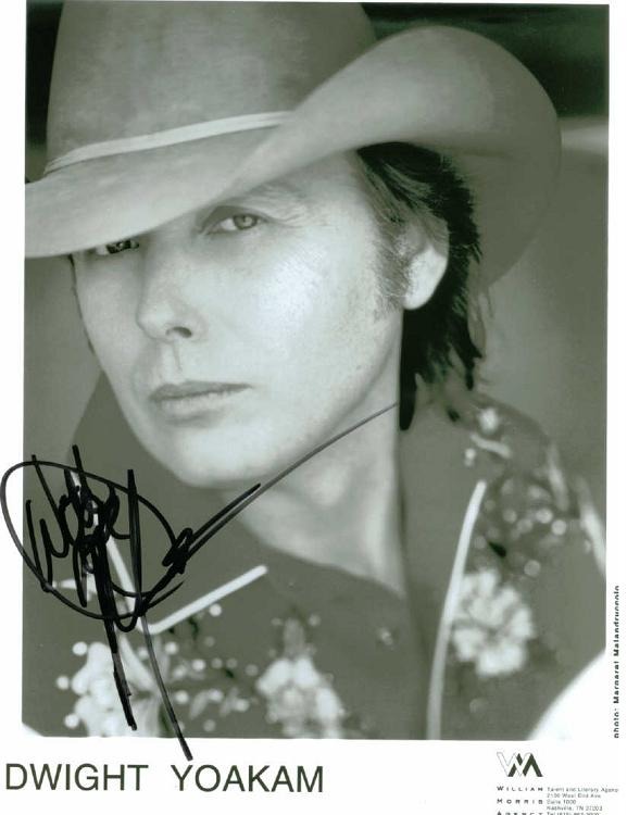 DWIGHT YOAKAM SIGNED 8x10 PROMO