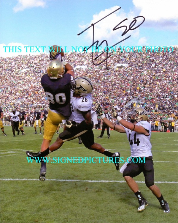 TYLER EIFERT NOTRE DAME AUTOGRPAHED PHOTO, TYLER EIFERT SIGNED, TYLER EIFERT AUTO