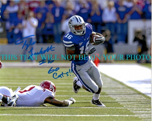 TYLER LOCKETT KENTUCKY WILDCATS AUTOGRAPHED PHOTO, TYLER LOCKETT SIGNED, TYLER LOCKETT AUTO