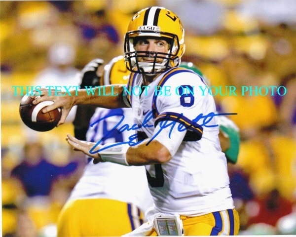 ZACH METTENBERGER LSU AUTOGRAPHED PHOTO, ZACH METTENBERGER SIGNED, ZACH METTENBERGER AUTO