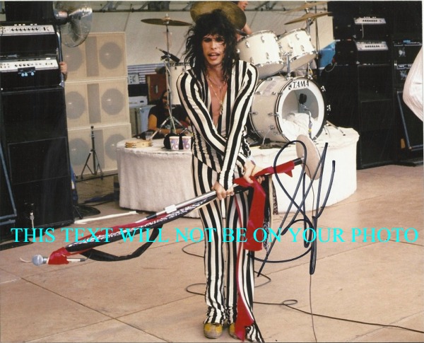 STEVEN TYLER AEROSMITH AUTOGRAPHED PHOTO, STEVEN TYLER SIGNED, STEVEN TYLER AUTO
