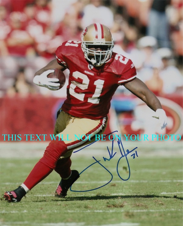 FRANK GORE SAN FRANCISCO 49ERS AUTOGRAPHED PHOTO, FRANK GORE SIGNED, FRANK GORE AUTO