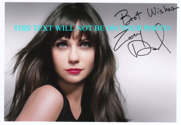 ZOOEY DESCHANEL NEW GIRL AUTOGRAPHED PHOTO, ZOOEY DESCHANEL SIGNED, ZOOEY DESCHANEL AUTO