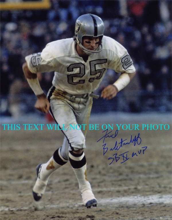 FRED BILETNIKOFF OAKLAND RAIDERS SIGNED PHOTO, FRED BILETNIKOFF AUTOGRAPHED PICTURE