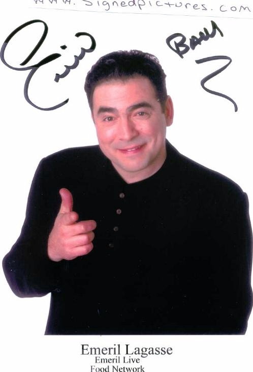EMERIL LAGASSE SIGNED 8x10 PHOTO