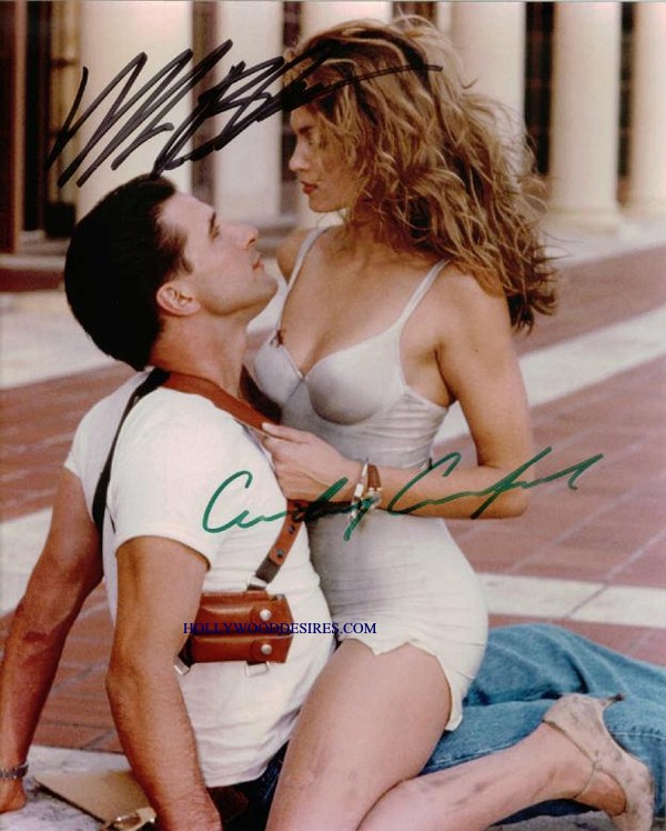 FAIR GAME CAST SIGNED 8x10 PHOTO, FAIR GAME AUTOGRAPHED SEXY PHOTO CINDY CRAWFORD WILLIAM BALDWIN