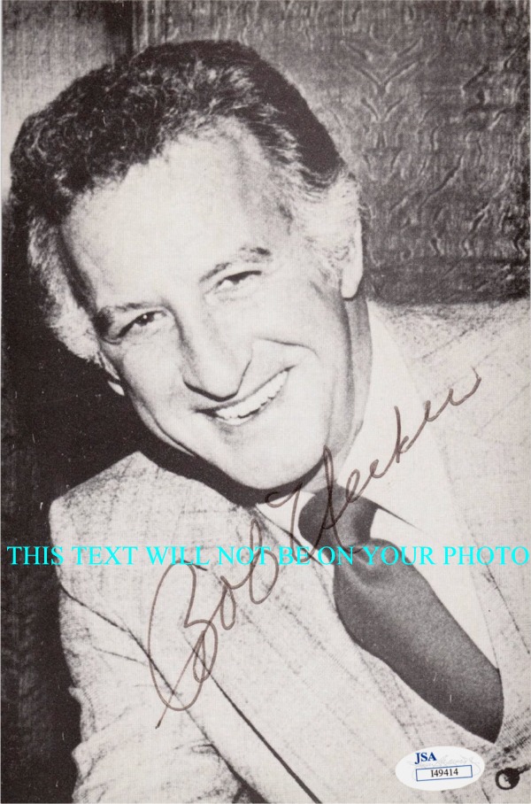 BOB UECKER 6x9 AUTOGRAPHED PHOTO, BOB UECKER SIGNED PHOTO, BOB UECKER AUTO