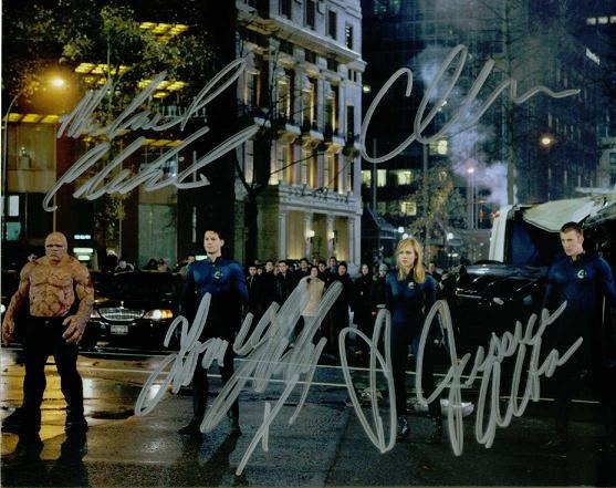 FANTASTIC FOUR CAST SIGNED 8x10 PHOTO