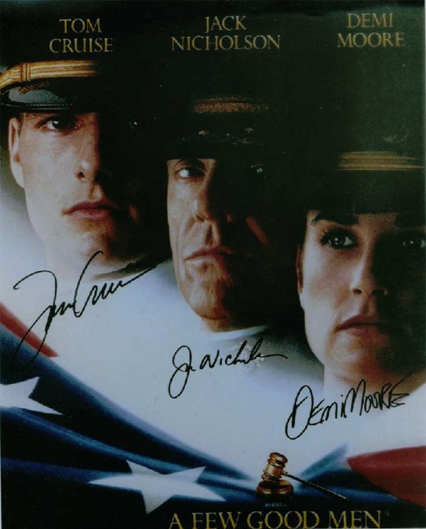 A FEW GOOD MEN CAST SIGNED 8x10 PHOTO