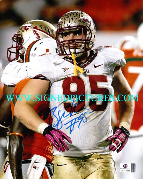 BJOERN WERNER AUTOGRAPHED PHOTO FSU, BJOERN WERNER SIGNED PICTURE, BJOERN WERNER AUTO