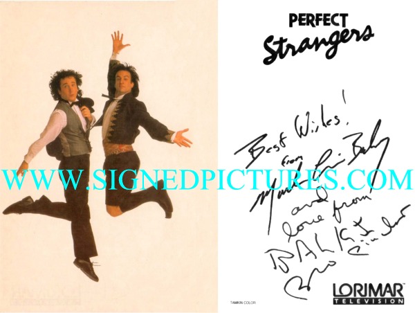 PERFECT STRANGERS CAST 6X9 AUTOGRAPHED PHOTO, PERFECT STRANGERS CAST SIGNED PICTURE