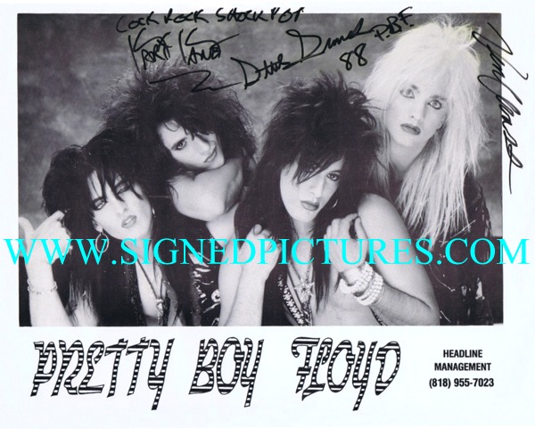 PRETTY BOY FLOYD AUTOGRAPHED PHOTO, PRETTY BOY FLOYD SIGNED PICTURE, PRETTY BOY FLOYD AUTOS