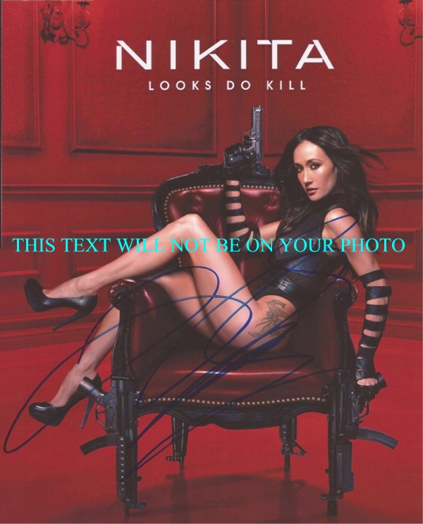 MAGGIE Q NIKITA AUTOGRAPHED PHOTO, MAGGIE Q NIKITA SIGNED PICTURE, MAGGIE Q NIKITA AUTO