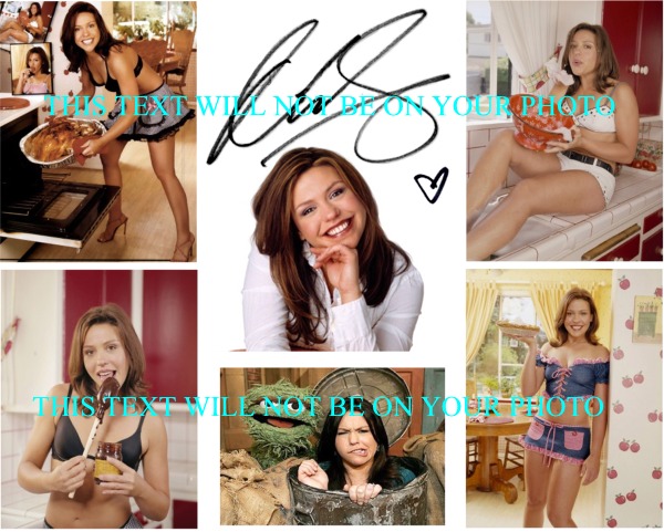 RACHAEL RAY AUTOGRAPHED PHOTO, CHEF RACHAEL RAY SIGNED 8x10 PICTURE, RACHAEL RAY COLLAGE AUTOGRAPH