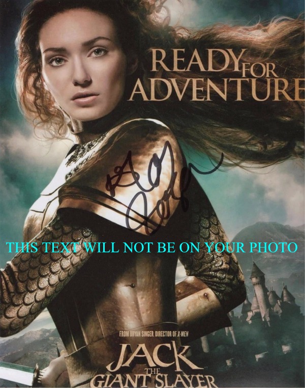 ELEANOR TOMLINSON JACK THE GIANT SLAYER AUTOGRAPHED PHOTO, ELEANOR TOMLINSON SIGNED PICTURE