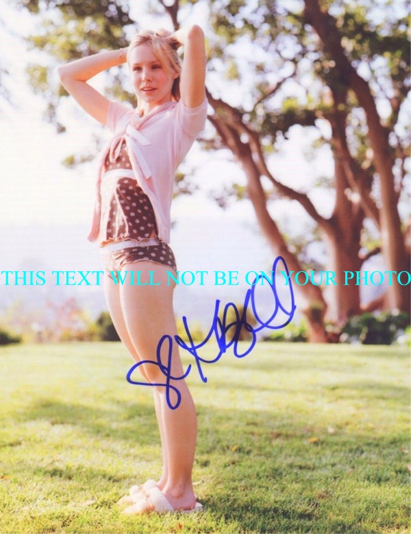 KRISTEN BELL AUTOGRAPHED PHOTO, KRISTEN BELL SIGNED PICTURE, KRISTEN BELL AUTO