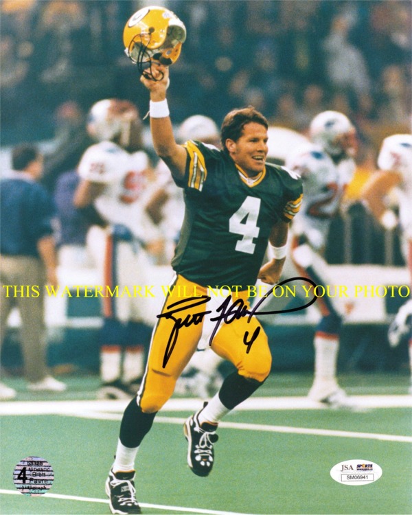 BRETT FAVRE GREEN BAY PACKERS AUTOGRAPHED PHOTO, BRETT FAVRE SIGNED PICTURE