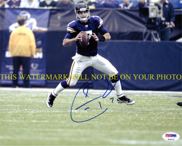CHRISTIAN PONDER MINNESOTA VIKINGS AUTOGRAPHED PHOTO, CHRISTIAN PONDER AUTO